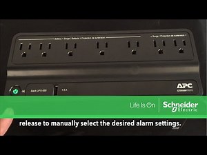 Configuring Audible On-Battery Alarm Settings on Back-UPS M UPS | Schneider Electric Support