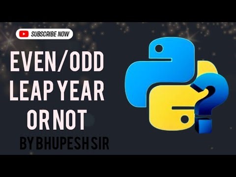 Even or Odd program in python || if else statement program in python