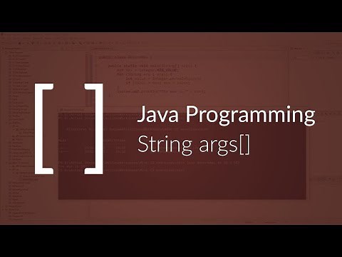 Java Programming: String args[]