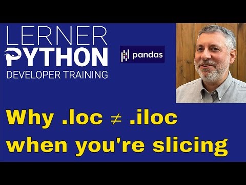 How .loc and .iloc treat Pandas slices differently
