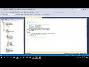 How to Create Insert Trigger Using SQL Server database