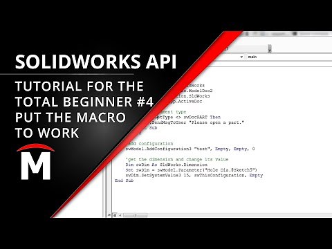 SOLIDWORKS API for the Total Beginner – 4/6 Put the Macro to Work
