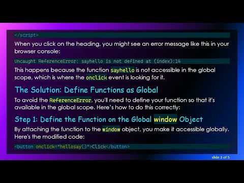How to Call a Function from a JavaScript Module in HTML with onclick Event