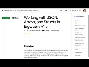 Working with JSON, Arrays, and Structs in BigQuery v1.5