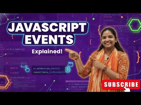 JavaScript Events Full Guide | Real-Time Examples for Web Developers!
