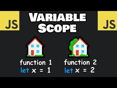 Learn JavaScript VARIABLE SCOPE in 5 minutes! 🏠