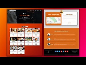 Build a Responsive Website for Restaurants | HTML and CSS ( 2020 ) ( part 1 )