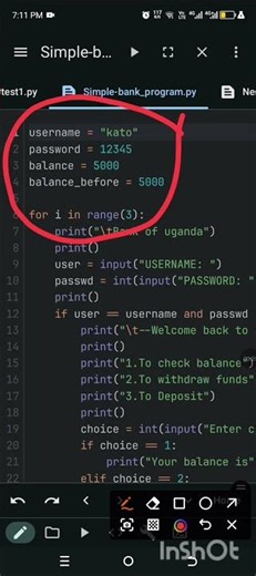 let's code a begginers simple python Bank program 💰💰