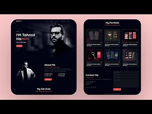 Complete Personal Portfolio Website Using Only HTML And CSS