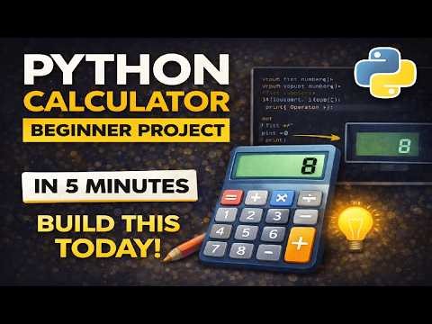 Python Calculator Project Using Nested If | Step-by-Step Tutorial (Full Code)