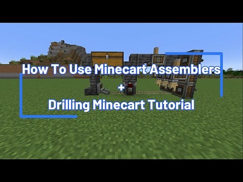 Minecraft Create | How To Use Cart Assemblers + Drilling Cart Tutorial