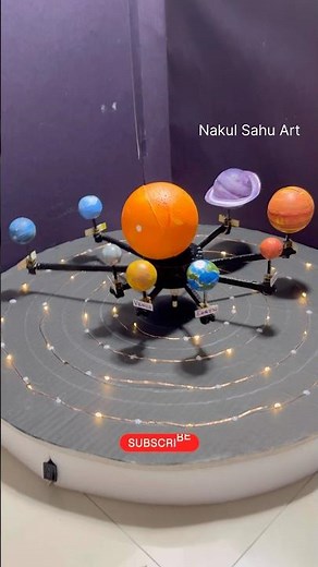 Solar System Working Model | Rotation of Planets on Their Axis #shortsfeed Nakul Sahu Art