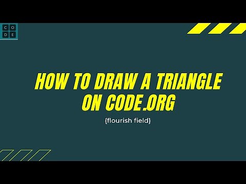 Artist Lab Tutorial for Beginners: How to Draw a Triangle on Code Studio (Code.org)