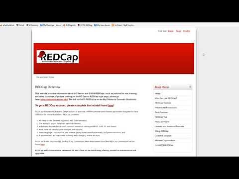 2 REDCap Login And Creation