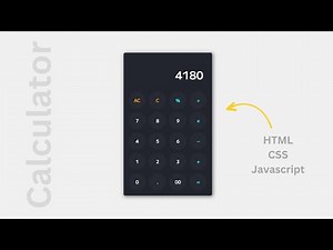 How To Make A Calculator Using HTML CSS And JavaScript | JavaScript projects