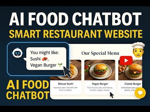 Build a Stunning Restaurant Website with AI | HTML CSS JS + ChatGPT + Smart Chatbot Tutorial
