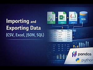 How to Import and Export Data in Pandas: CSV, Excel, JSON, and SQL Explained