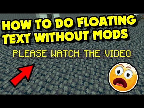 How to do FLOATING TEXT Without Mods Using Commands | Minecraft 1.16.5 - 1.19