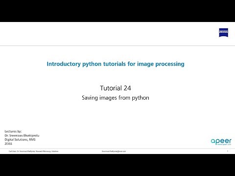 Tutorial 24 - Saving images from python to your local drive