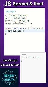🎬 JavaScript Rest & Spread Operators Explained | ES6 Essentials Tutorial