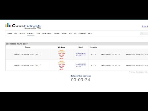 Codeforces Round 1077 (Div. 1+2) || #codeforces #live