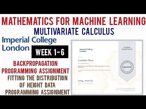 Coursera: Mathematics For Machine Learning: Multivariate Calculus All Week [1-6] Quiz Answers