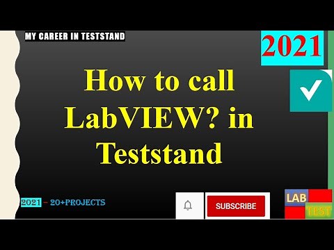 4. Section || TS ||How to call Labview? in Teststand || Beginner|||