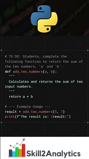 Another way: Python Code to add two numbers #coding #pythonan #python #programming #javascript #code