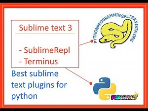 Terminus, Sublime Repl and Kite for Python and Sublime text 3