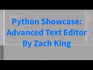 Python Advanced Text Editor Showcase