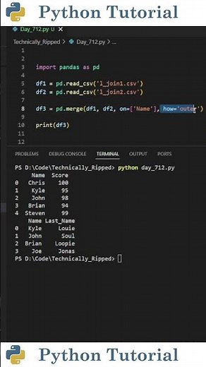 Merge Everything With Pandas Full Join | Python Tutorial