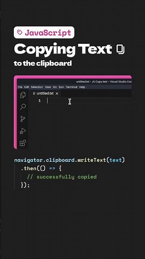 📋 Master Copying Text to Clipboard with JavaScript! 🚀||#shorts #coding #code #code #react #ai #fyp