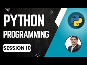 Session 10- Python Programming for Selenium