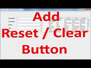 Java SWING #09 - Reset/Clear Button in Java Netbeans