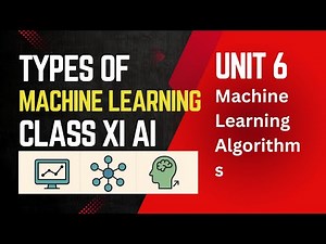 CBSE Class 11 AI | Unit 6 | Machine Learning Algorithms & Types of ML Explained