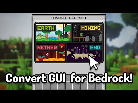 How to Convert Custom GUIs to Minecraft Bedrock!