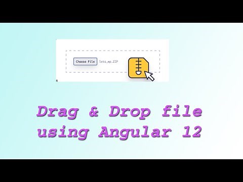 Drag & Drop file upload - Angular 12