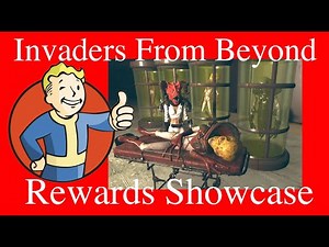 Invaders From Beyond Rewards Showcase FO76 Alien Event Human Tube Alien Head Light Asteroid & More