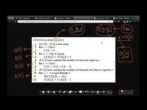Space and time complexity | Linear Time Sorting | DS & Algorithm | Appliedcourse