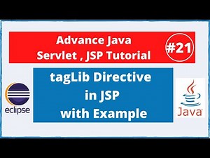#21 taglib Directive in JSP with example | Advance Java Servlet JSP Tutorial