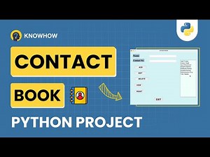 How to make Contact Book using Python | Step-by-step Tutorial | Python Project
