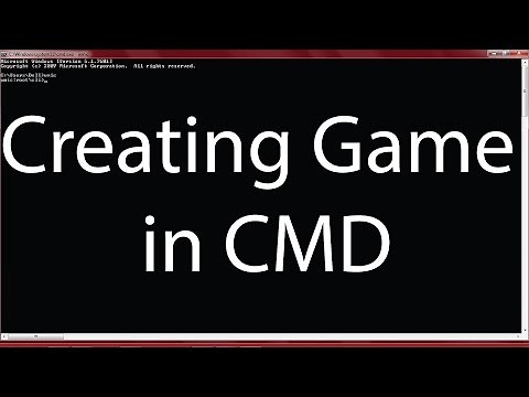 Creating game in CMD