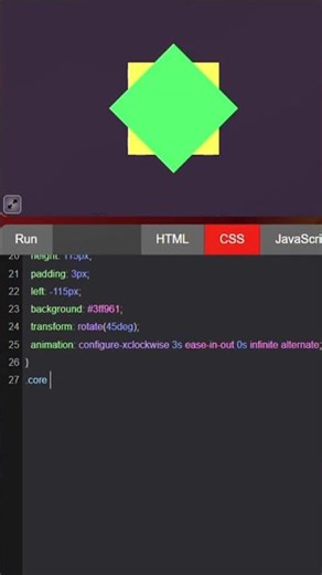 Rotating Squares HTML CSS #html #css