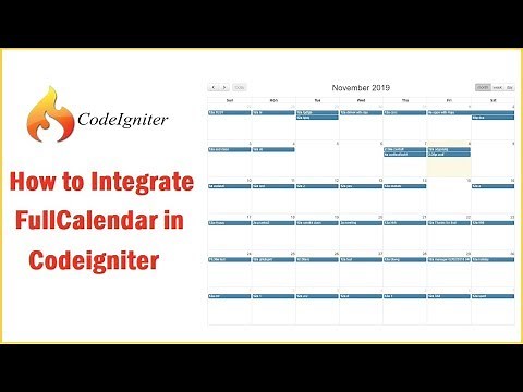 How to Integrate FullCalendar in Codeigniter