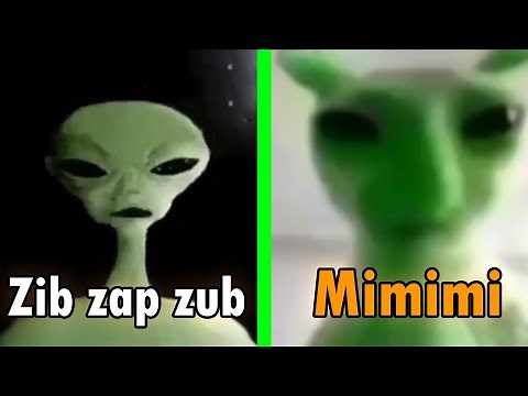Alien Speaking Meme VS Green Alien Cat | Alien speaking Meme Zip Zap Zop