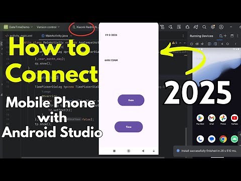 How to Connect Mobile Phone with Android Studio to Run App [2025] |Connect Phone With Android Studio