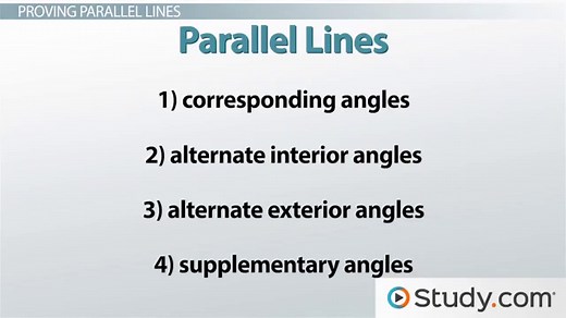 Parallel Line Rules, Proofs & Examples