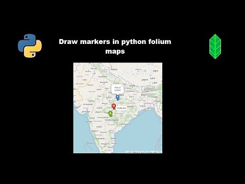 Markers on python folium maps