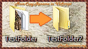 15. VbScript | Copy, Move, Rename Files & Folder - The Revisionist