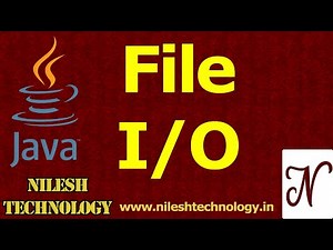 File Input Output in Java